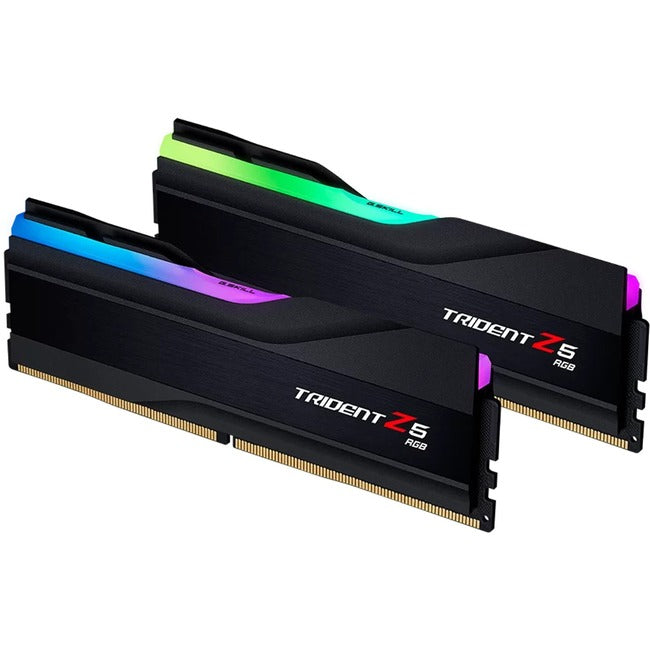 G.SKILL Trident Z5 RGB RAM Module for Motherboard, Desktop PC - 32 GB (2 x 16GB) - DDR5-7600/PC5-60800 DDR5 SDRAM - 7600 MHz - CL36 - 1.40 V G.SKILL Trident Z5 RGB RAM Module for Motherboard, Desktop PC - 32 GB (2 x 16GB) - DDR5-7600/PC5-60800 DDR5 SDRAM - 7600 MHz - CL36 - 1.40 V